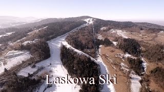 Laskowa Ski  LaskowaSki  widok na stok z drona DJI Phantom GoPro 4 Black [upl. by Leasa]