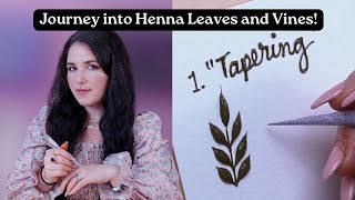 ✨ Beginner Henna Class Mastering Whimsical Leaves and Vines Like a Pro 🌿 PART ONE [upl. by Asirb]