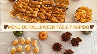 🎃Menú de HALLOWEEN con RECETAS FÁCILES RÁPIDAS y DELICIOSAS [upl. by Ainiger]