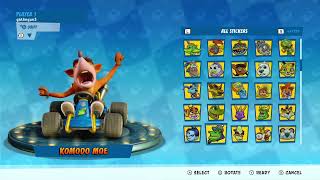 All Classic Kart Decals amp Stickers Showcase  Crash Team Racing NitroFueled [upl. by Nnelg]