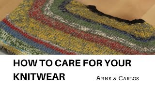 How to care for your knitwear by ARNE amp CARLOS [upl. by Emie]