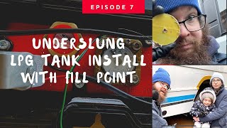 LPG Underslung Tank Install  External Gas Filler Point  Mercedes Vario Bus Camper Conversion [upl. by Guria974]