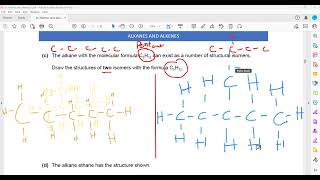 Exercise 2 Alkanes and Alkenes Question 1 to 3 Cambridge IGCSE O level Chemistry Lesson 65 part c [upl. by Quita]