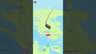 Car travel from Copenhagen to LollandDenmark 🚘 🇩🇰 travelroutes cartravel travelboast map [upl. by Ainotna]