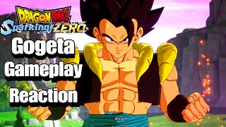 Gogeta Looks So Clean Dragon Ball Sparking Zero Gogeta Gameplay Reaction [upl. by Sabine]