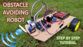 Intelligent Obstacle Avoiding Robot  Step by Step Tutorial  Arduino Project [upl. by Odnomra]