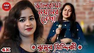 ভালবাসা নয়নের নেশা  Bhalobasha Noyoner Nesha  ঝুমুর সিদ্দিকী  LIVE Full Concert [upl. by Trebma]