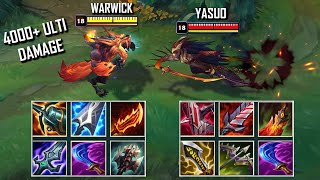 MATHEMATICALLY CORRECT WARWICK vs YASUO FULL BUILD FIGHTS amp Best Moments [upl. by Beffrey]