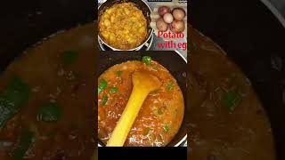 HOW TO COOK CURRY POTATO WITH EGG potatorecipe eggs food [upl. by Leupold]