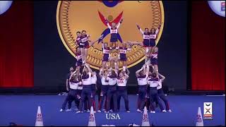 USA Coed Premier Cheerleading Team 2022 ICU Worlds Day 1 [upl. by Latsyrhk]