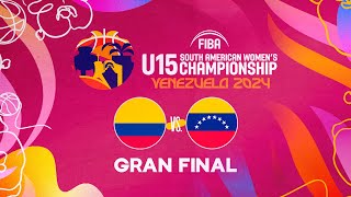 Final Colombia vs Venezuela  FIBA Sudamericano U15 Femenino Barquisimeto 2024 [upl. by Jarus353]