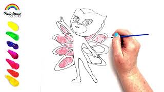 Learn to draw PJ Masks Owlette [upl. by Yrallam978]