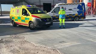 Accidente laboral en Valdemoro Un trabajador fallecido tras ser atropellado por una carretilla [upl. by Changaris246]