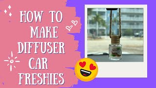 How To Make Car Freshener Diffusers [upl. by Airdnahs]