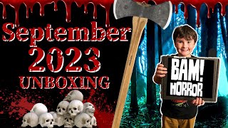 Bam Horror Box September 2023 Autograph Mystery Subscription Box Unboxing amp Review [upl. by Meagher]