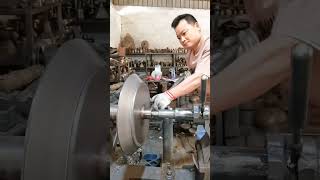 Spinning and forming process of metal special shaped material [upl. by Inman473]