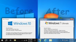 How to transform Windows 10 into Windows 7 [upl. by Bille311]