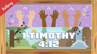 1 Timothy 412  Preschool Worship Song [upl. by Okime]