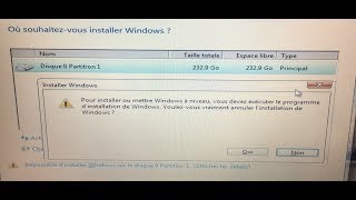 Windows ne peut pas être installé sur ce disque [upl. by Nibroc764]