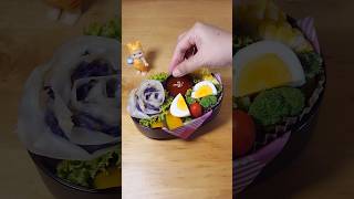 Episode 268  Rose Dumplings bento healthyfood dumplings lunchideas [upl. by Korfonta]