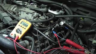 How to test a fuel injector circuit with basic tools open control wire [upl. by Fihsak]