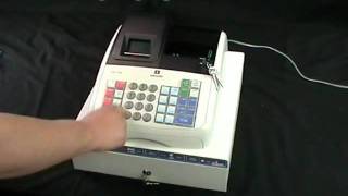 Olivetti ECR 7700 Cash register  How to set the time and date programming [upl. by Sidoeht]