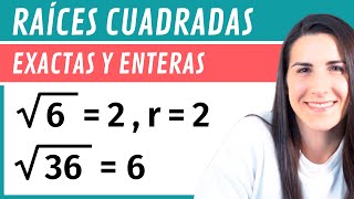 Cómo Calcular RAÍCES CUADRADAS Exactas y Enteras ✔️ con COMPROBACIÓN [upl. by Ahsillek]