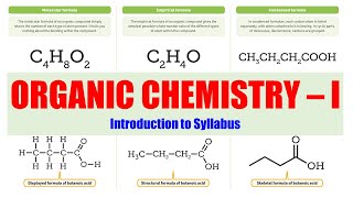 00 Organic Chemistry 01  Introduction to the Syllabus B Pharmacy 2nd Semester [upl. by Ahsekin]