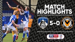 Oldham Athletic v Newport County highlights [upl. by Umeko]