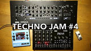 Techno Jam 4 Korg minilogue xd drumlogue 1010music bluebox [upl. by Geilich]