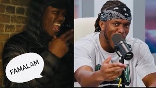 KSI Forcing UK Slang For 3 Minutes Straight [upl. by Raycher]