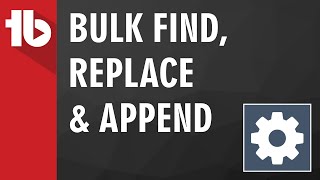 Bulk Find  Replace  Append using TubeBuddy [upl. by Debbie]