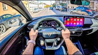 NEW Cupra Leon Sportstourer VZ ST 2025 15 eHYBRID 272 hp  POV Test Drive 2223 Joe Black [upl. by Frederic]