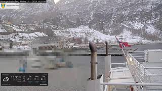 Geirangerfjord cruise port Geiranger marina [upl. by Ferro]