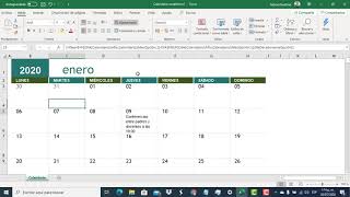 Aprende hacer un Calendario Académico en Excel [upl. by Nevag2]