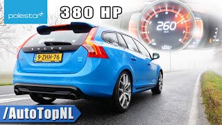 380HP VOLVO V60 POLESTAR  0250KMH ACCELERATION POV amp LOUD SOUND by AutoTopNL [upl. by Kristen140]