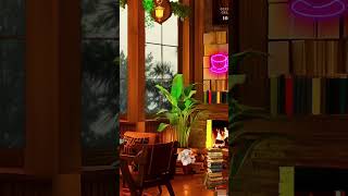 Cozy Ambience With Fireplace And Rain relax rain relaxingsounds [upl. by Charis936]