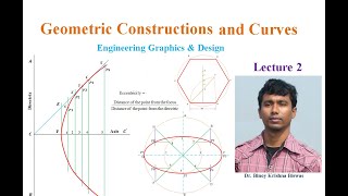 Geometric Constructions and Curves ǀ Engineering Graphics amp Design [upl. by Ardekal]