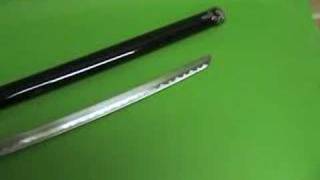 BLACK SAMURAI KATANA SWORDTRADITIONAL FULL LENGTH New [upl. by Crispen]