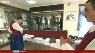 BBC News  Meet the unflinching Greek Presidential Guard [upl. by Saideman]