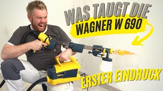 Wagner W 690 FLEXiO Mein Erfahrungsbericht mit einem günstigen AirlessGerät [upl. by Korwin]