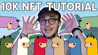 Come creare una collezione di 10000 NFT  TUTORIAL [upl. by Noonan]