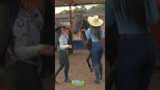 Rodeo in Colombia 😍 cowgirl colombia latina horseriding [upl. by Zeret]