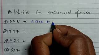 Write the following in expanded formसंख्या को विस्तारित रूप में लिखिए [upl. by Trik]