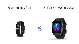 Garmin vívofit 4 vs FITVII Fitness Tracker  Which is Better [upl. by Abdulla891]