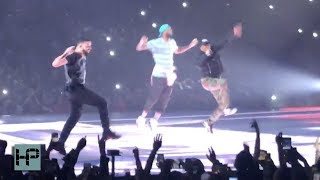 LeBron James joins Drake and Travis Scott on Stage to Perform SICKO MODE at Staples Center [upl. by Attlee140]