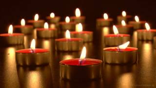 🕯Virtual Candles Relaxing Burning Tealights with Soothing Wind Chimes HD [upl. by Valentijn582]