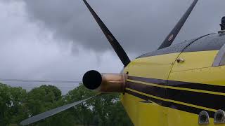 Crop duster nearly hits semi on US 30 in Indiana [upl. by Nailij]