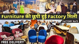 Furniture Factory in Kirti Nagar Furniture Market with Factory Rates  Dining Table Chairs dining [upl. by Deni991]