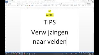 MS Word Waarden van formulieren herhalen [upl. by Ahsenyl24]